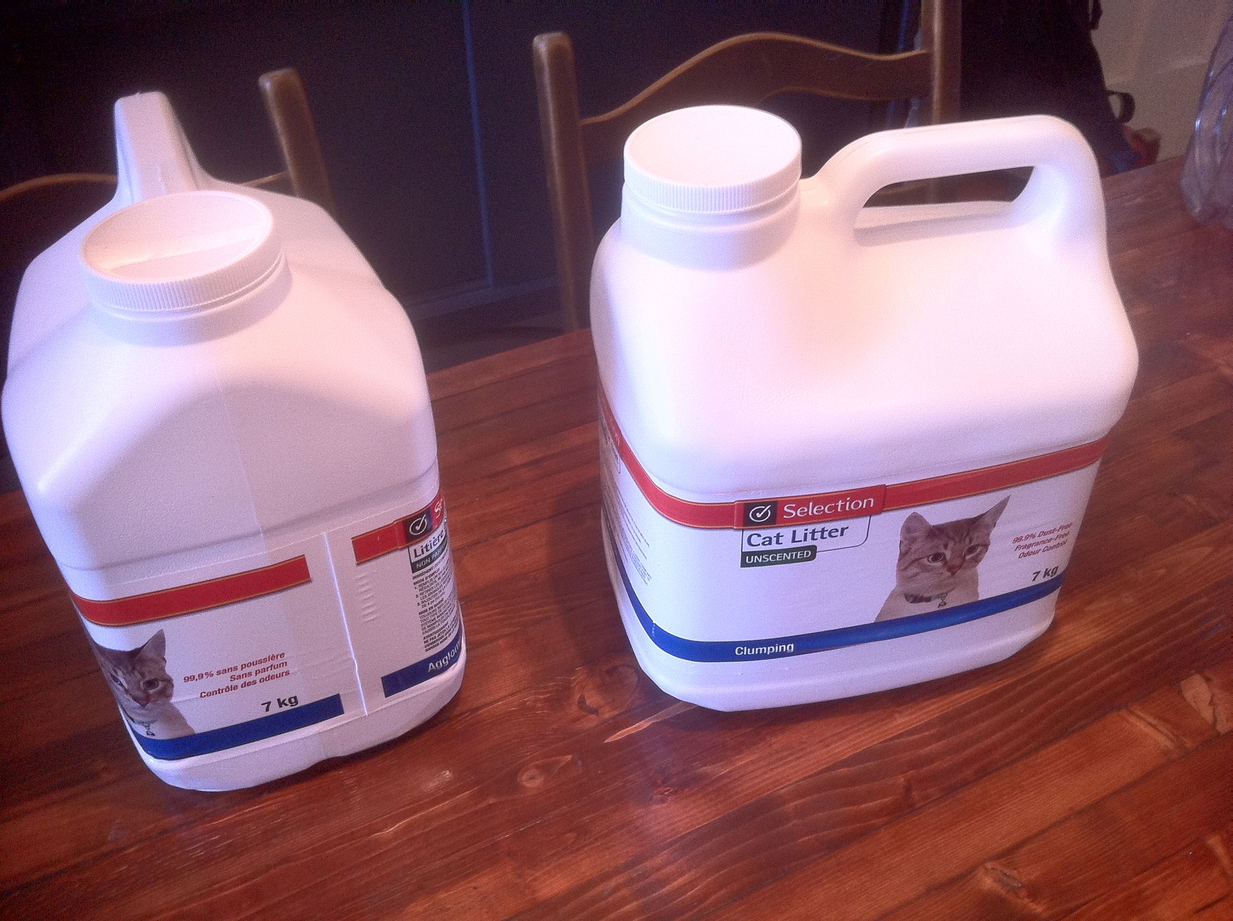 Self Watering Planter From Cat Litter Container 5 Steps Instructables