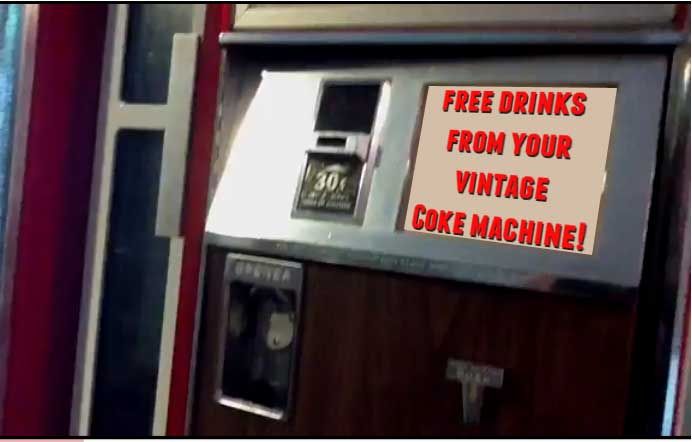 DIY guide for "Free Vend" Your Vintage Coke Machine with step-by-step instructions