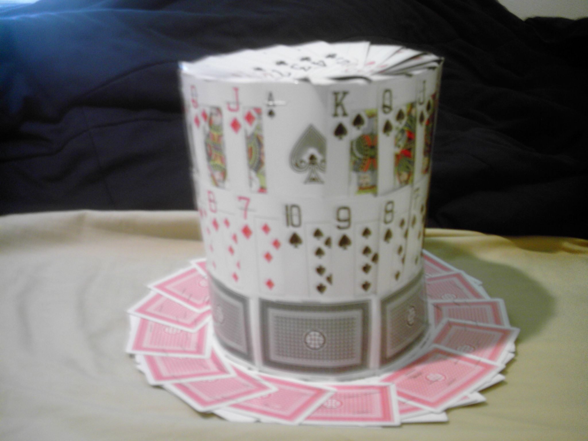 Party Tophat Made of Playing Cards 10 Steps Instructables