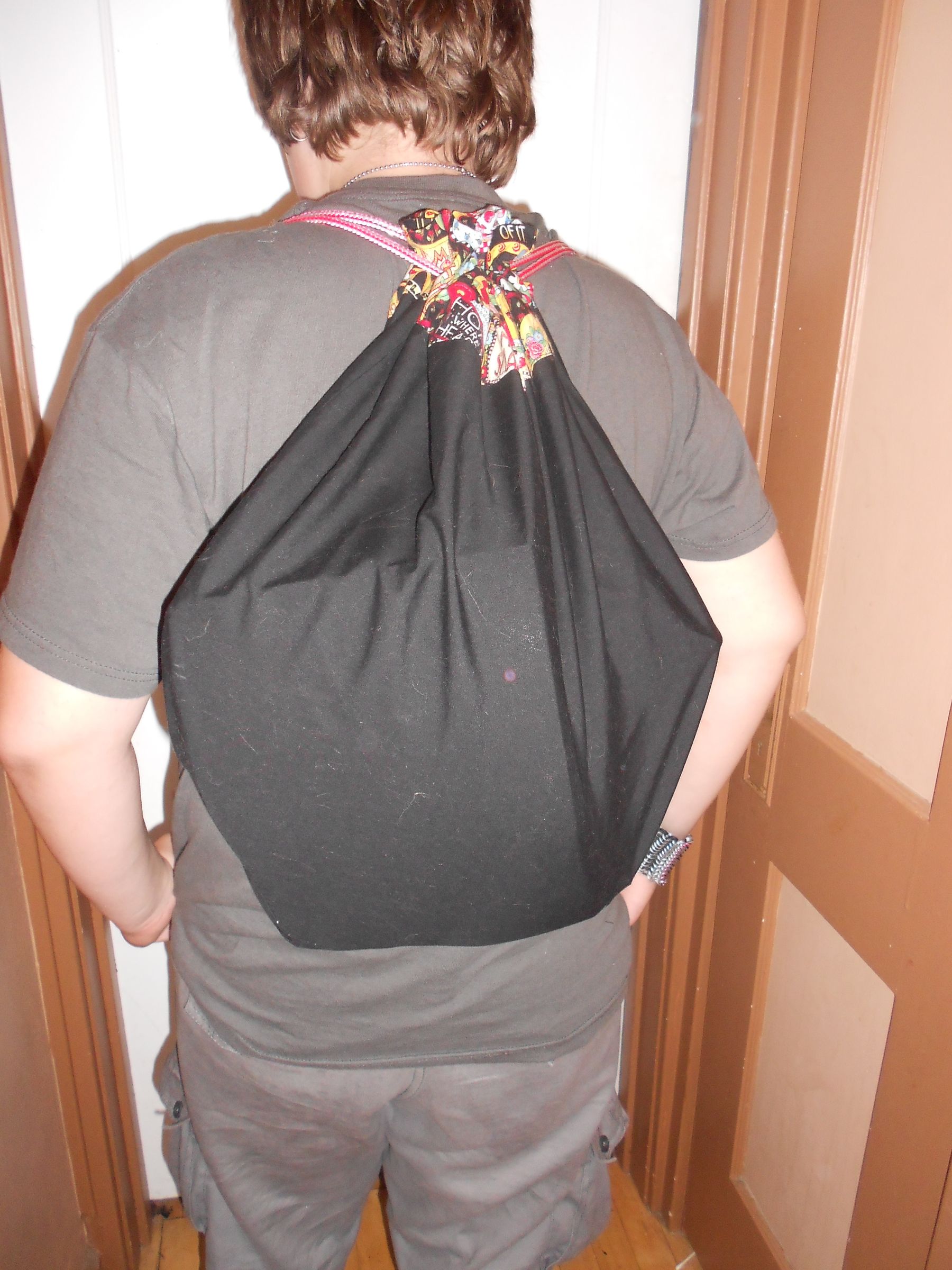 Make a Drawstring Backpack from a Pillowcase
