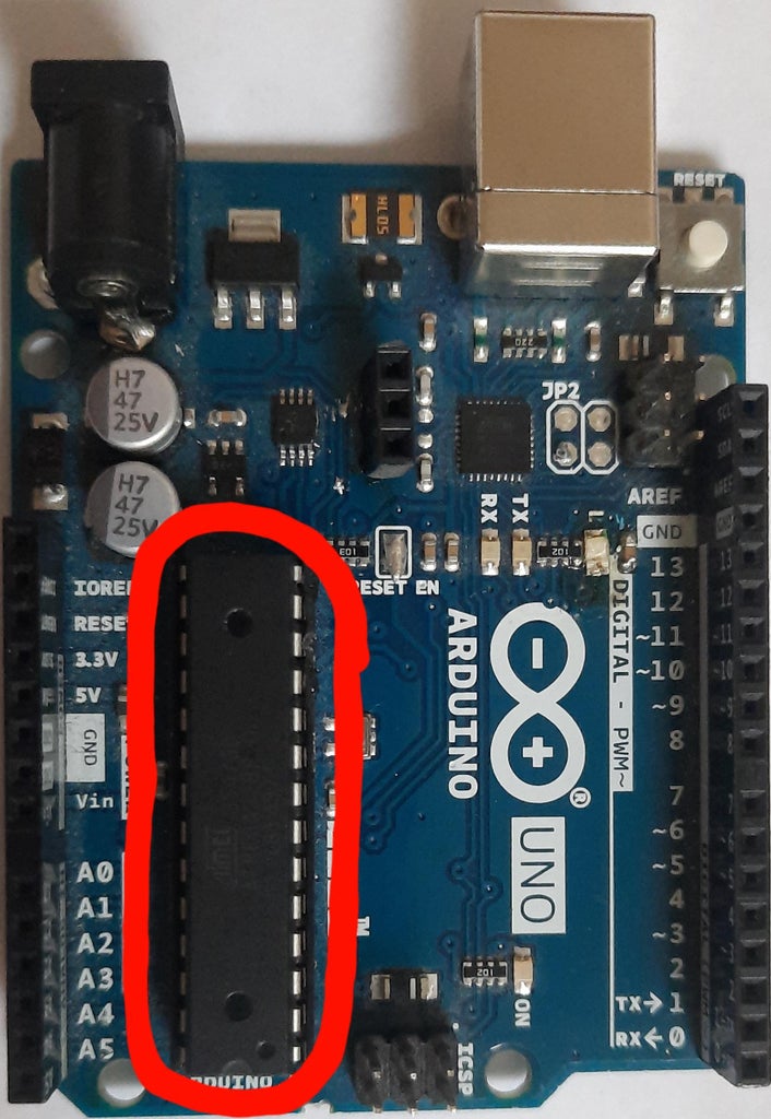 How to Program Atmega328 From Arduino Uno (No Extra Crystal) : 6 Steps ...