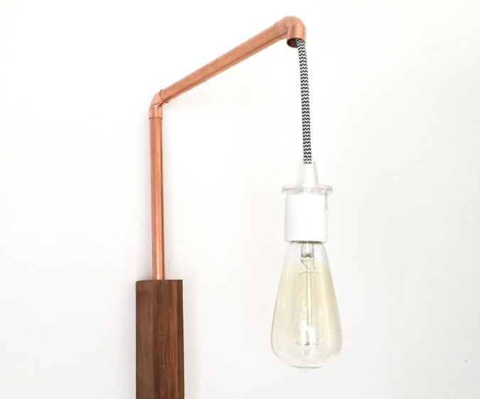 Copper Pipe Wall Sconce 8 Steps With Pictures Instructables Copper Pipe Wall Sconce 8 Steps With, Diy Copper Light Fixture