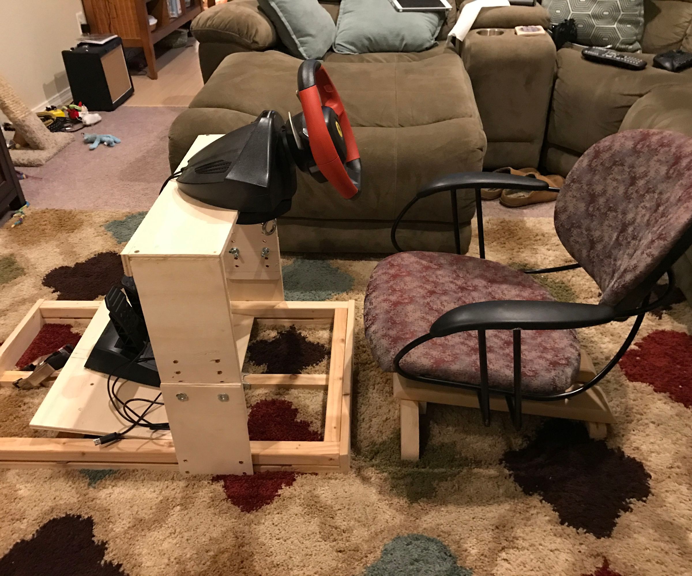 DIY guide for Adjustable Racing Wheel Stand and Seat with step-by-step instructions