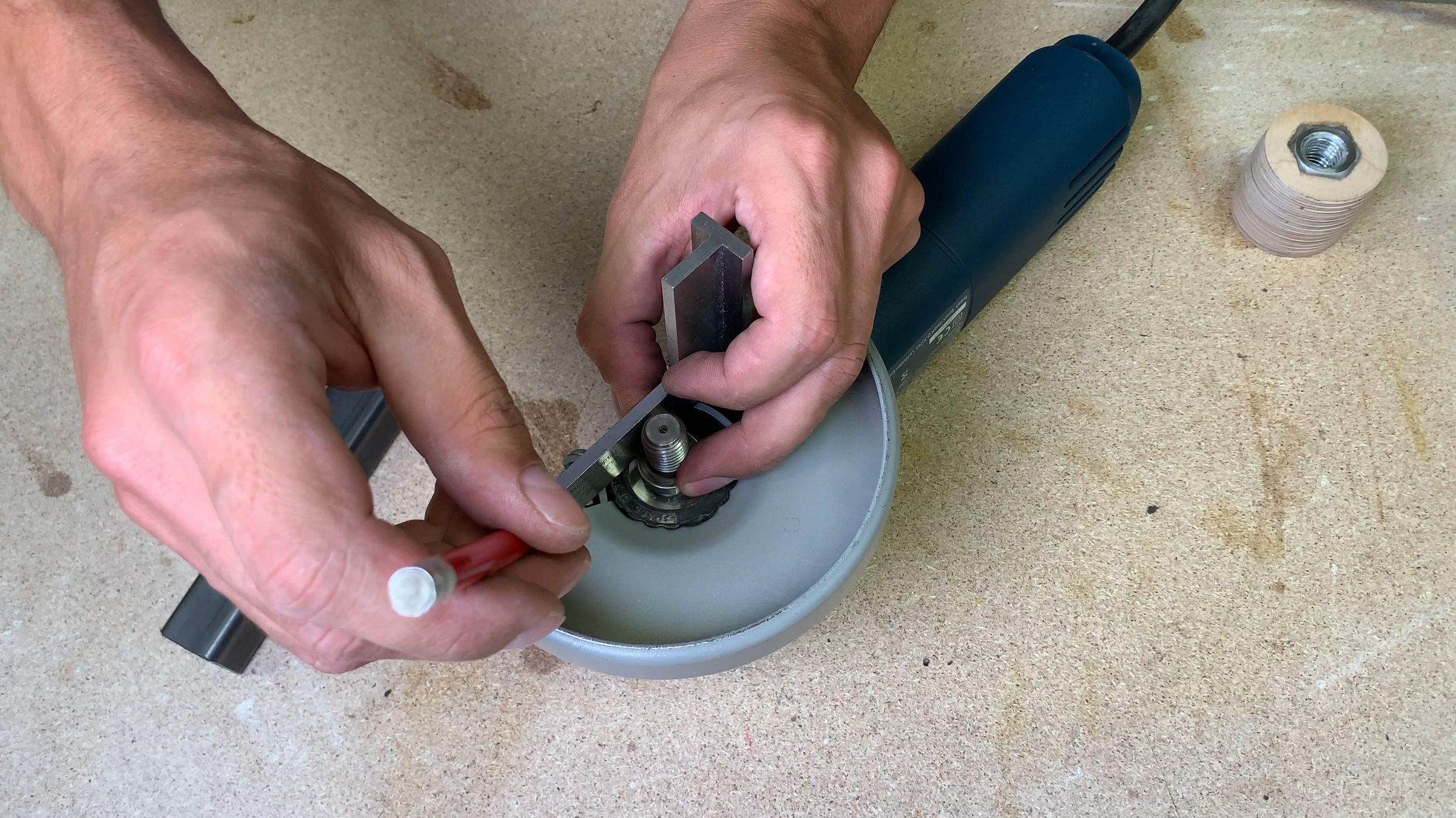 A Power File From an Angle Grinder 15 Steps (with Pictures