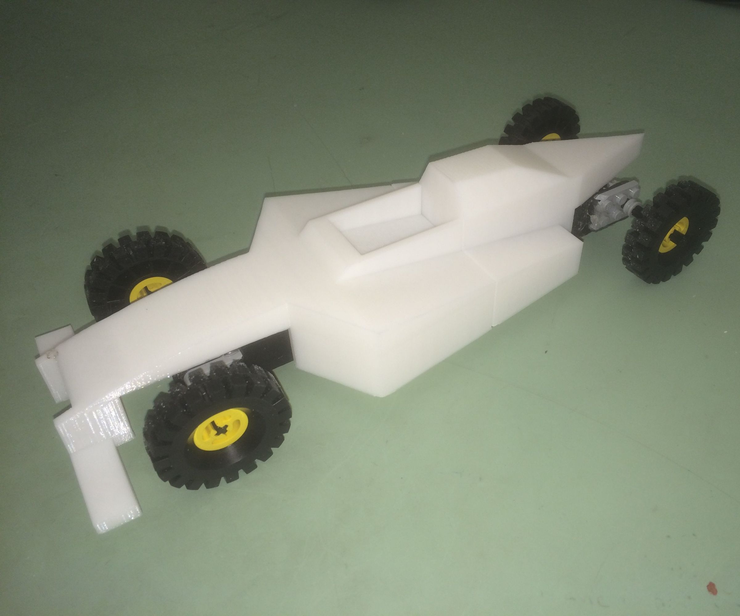 3d printed torsional rubber band powered car DIY Project DIY Project Image