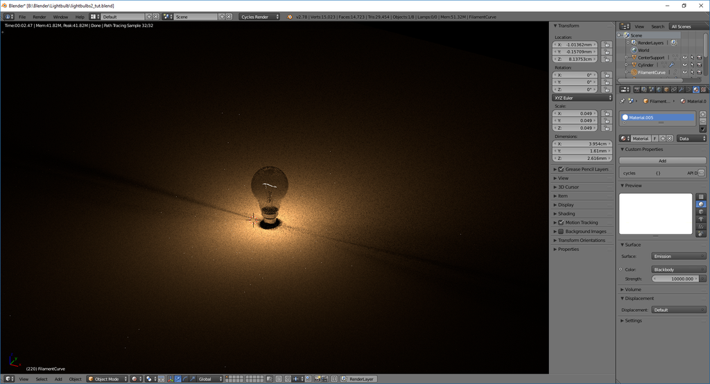 Modeling And Rendering A Light Bulb In Blender 7 Steps With Pictures Instructables Modeling And Rendering A Light Bulb In Blender 7 Steps With Pictures Instructables