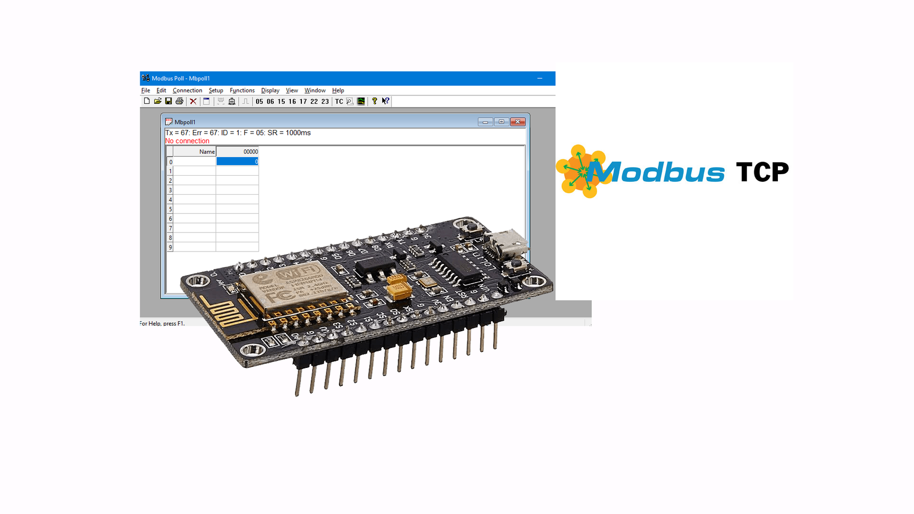 Modbus TCP NodeMCU ESP8266 12-E Master Slave Communication : 9 Steps ...