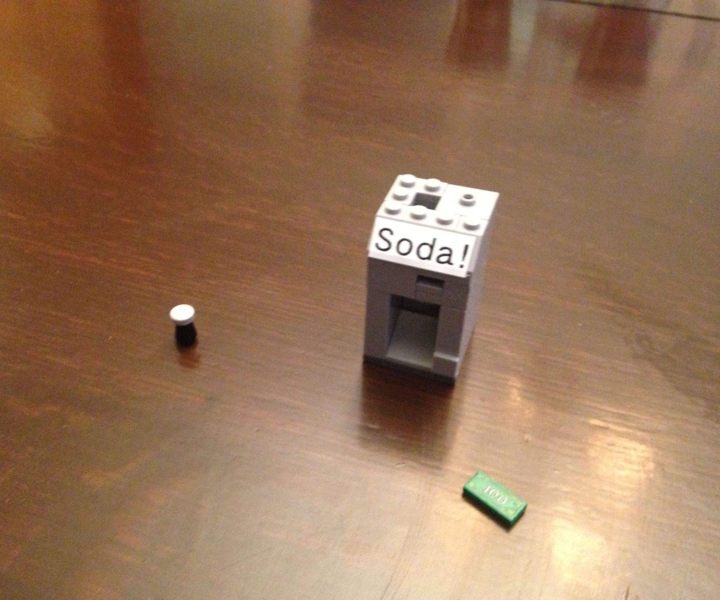 DIY guide for Lego Working Soda Machine! with step-by-step instructions