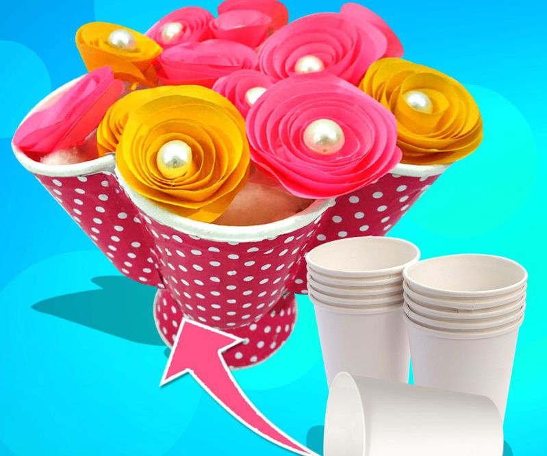 DIY guide for Amazing Idea to Make a Beautiful Home Decor From Paper Cups with step-by-step instructions