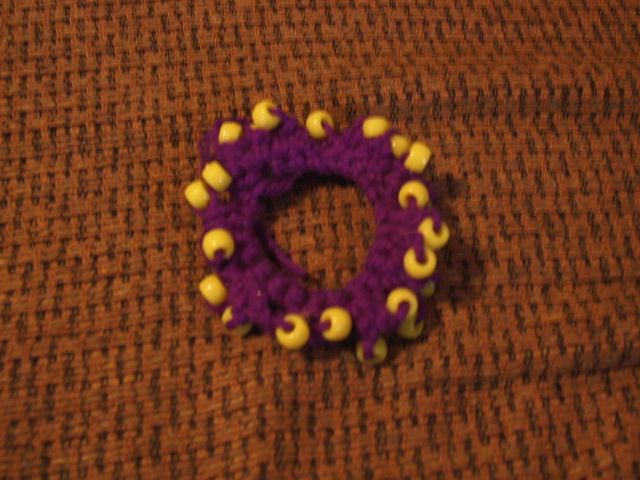 Beaded Crocheted Scrunchies  