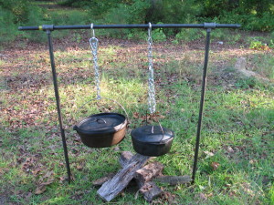 campfire cooking stand