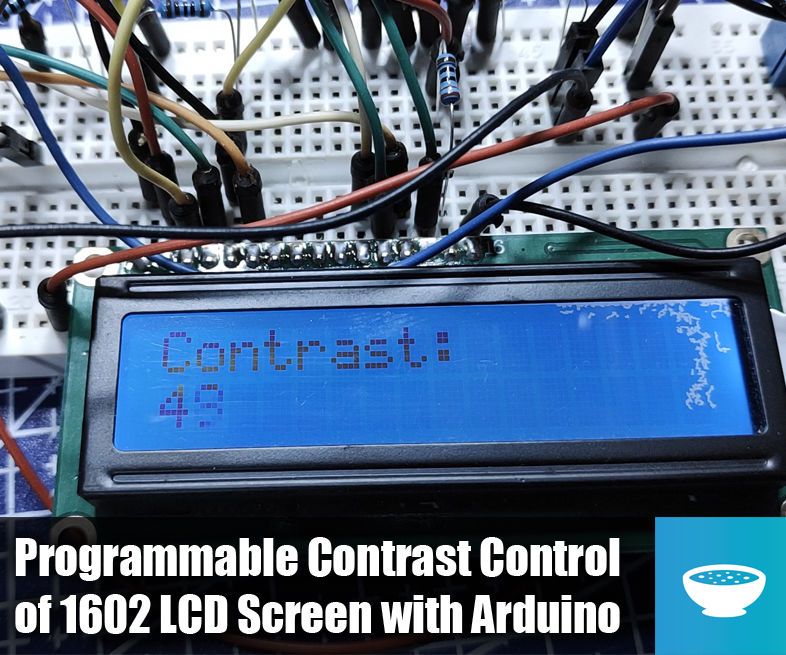 1602 lcd contrast control from arduino DIY Project DIY Project Image