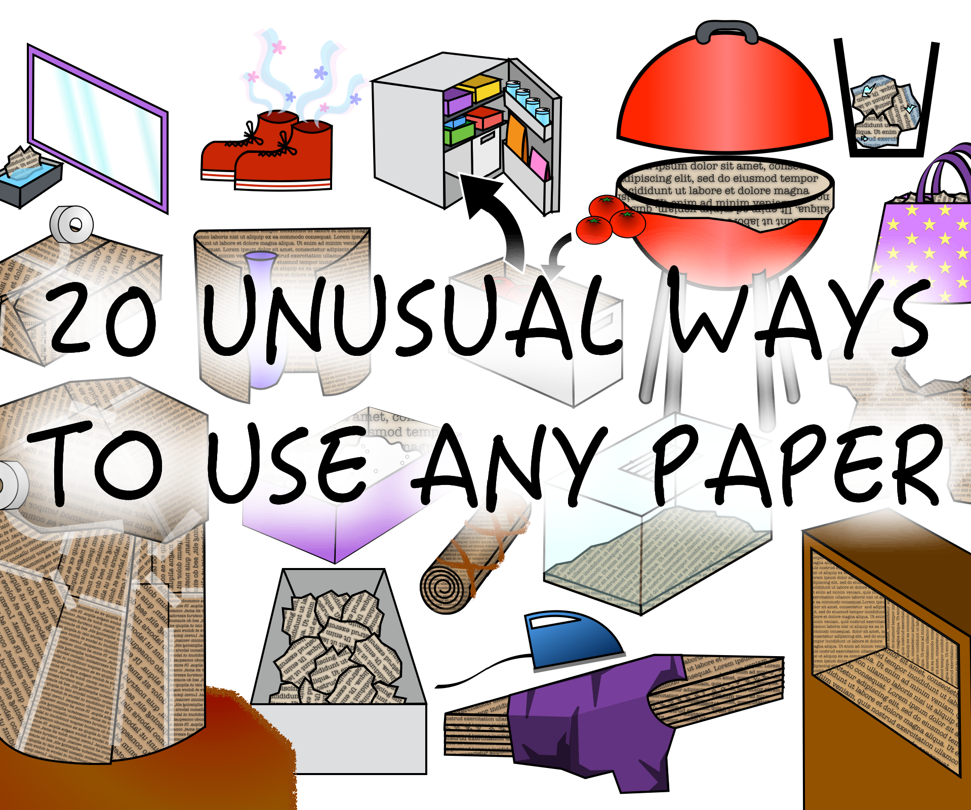 20 unusual ways to use any paper DIY Project DIY Project Image