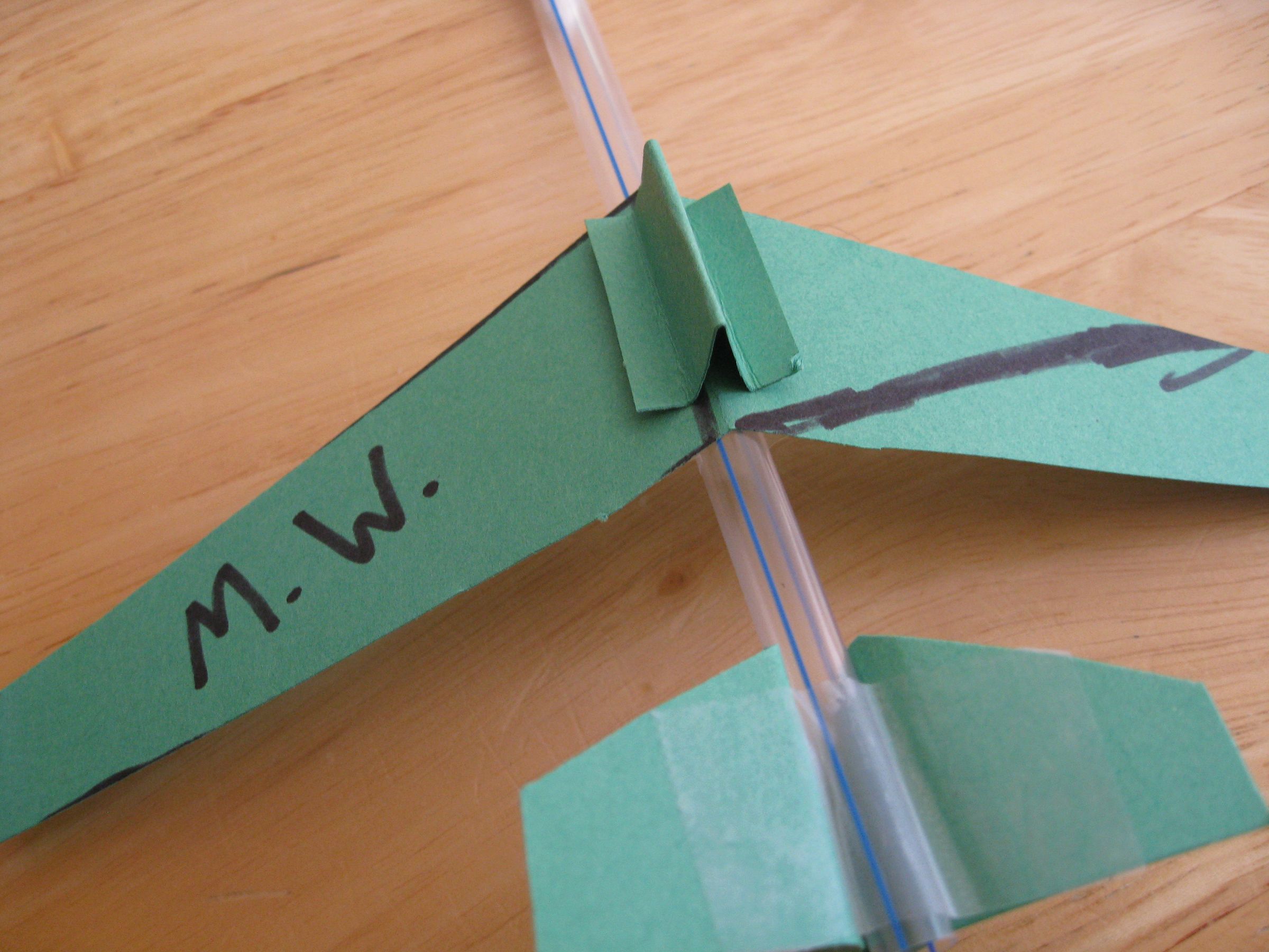 Awesome Straw Plane 6 Steps Instructables