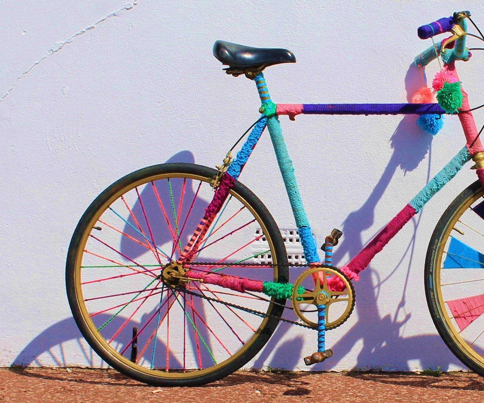 Yarn Bomb Bike! Instructables