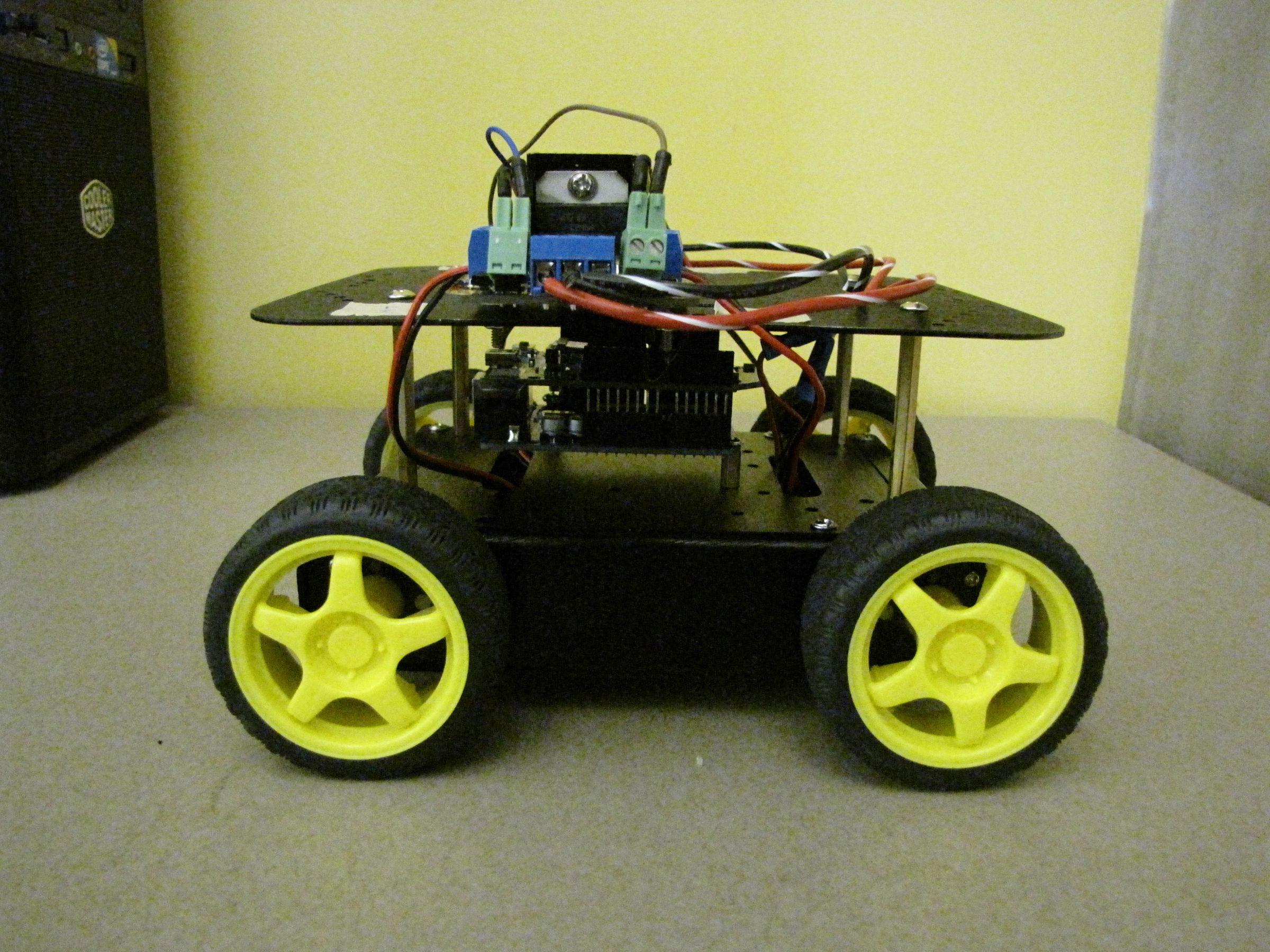 Robot Driven by PS3 Controller Through Arduino and Wifi Shield 16