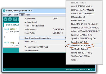Programming The Esp8266 Wemos D1r2 Using Arduino Software Ide 15 Steps Instructables