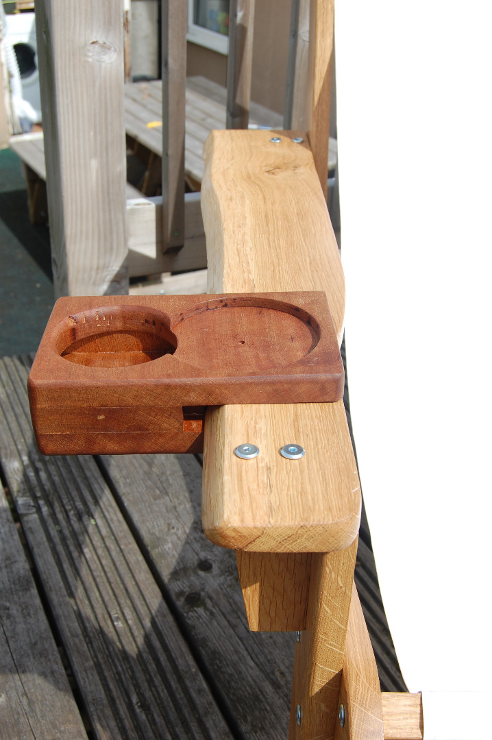 FlipandSip Adirondack Cup Holder For Chairs - Multifunctional