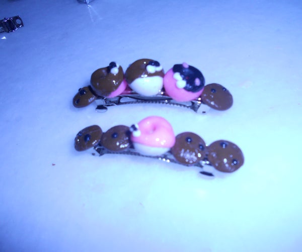 Mini Doughnut Hair Clip