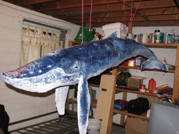 6 foot paper mache' humpback whale DIY Project DIY Project Image