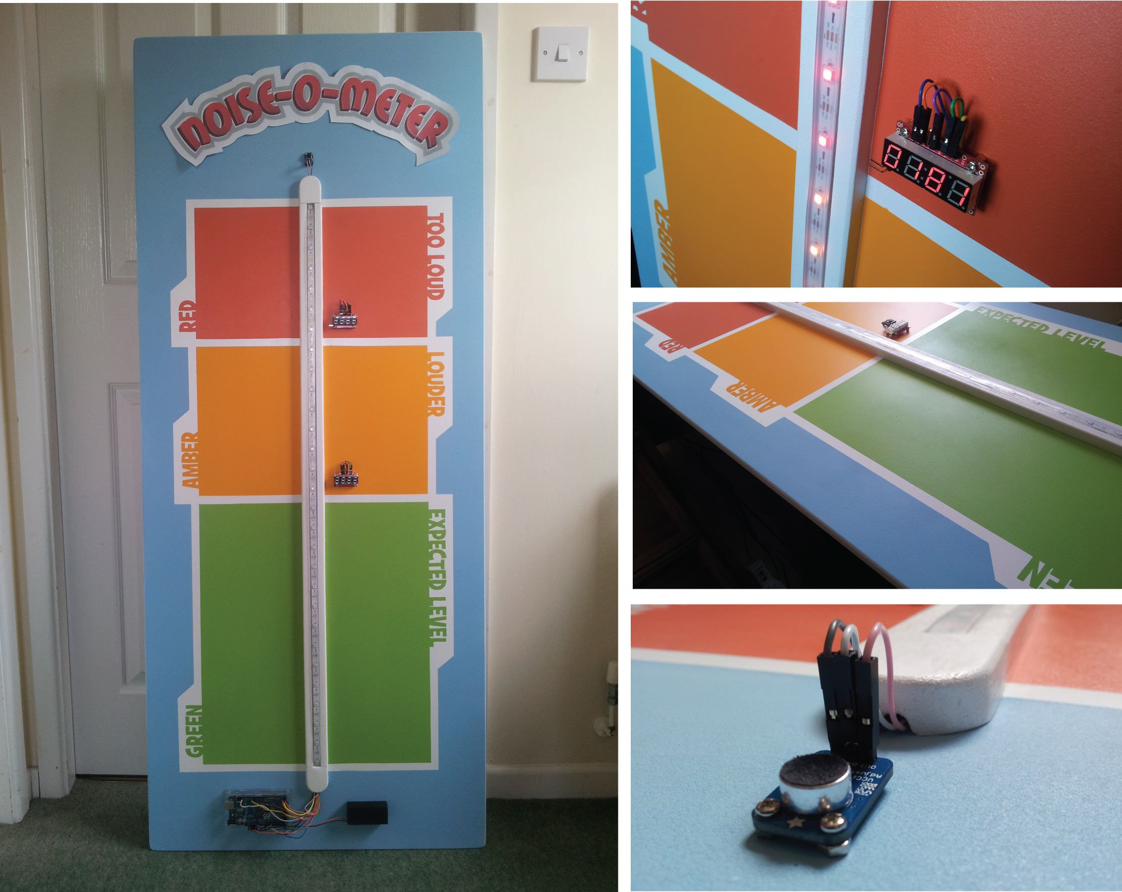 Vu Meter Led Noise O Meter For Classrooms 8 Steps With Pictures Instructables