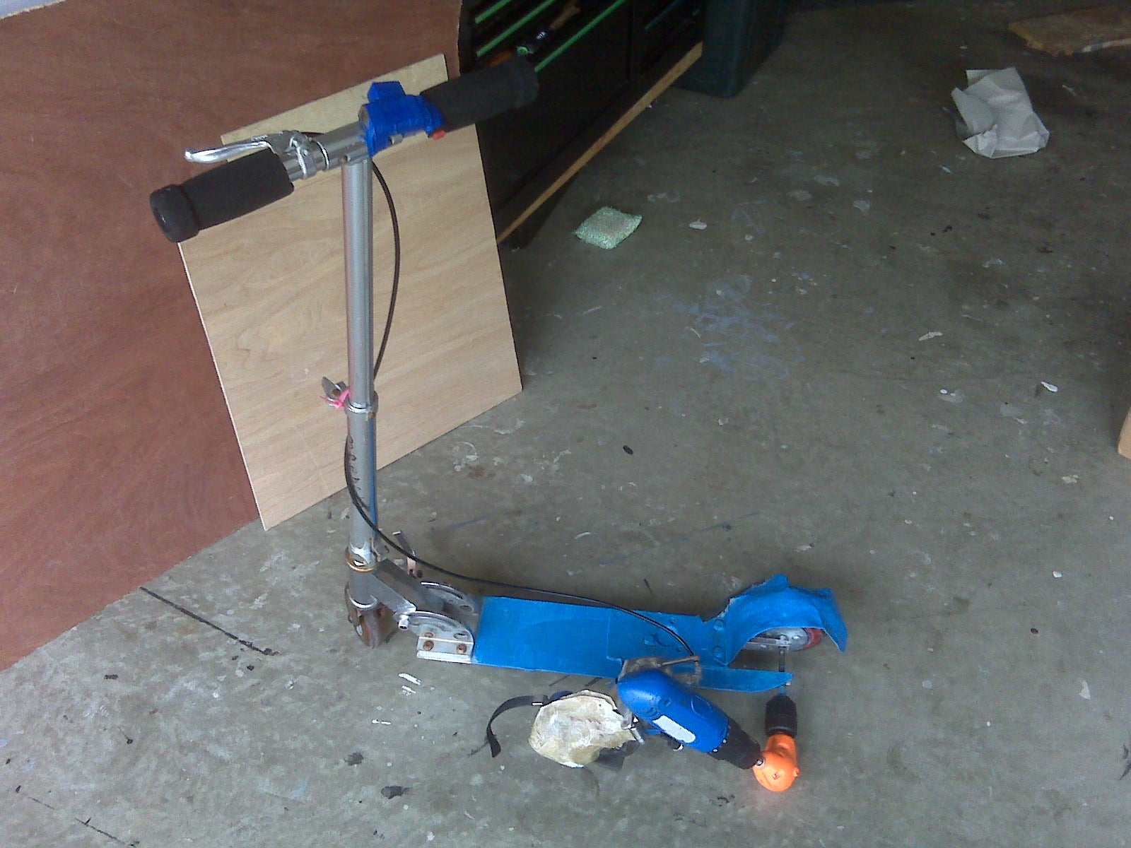 Scooter Upgrade to 18V Drill Power 5 Steps Instructables