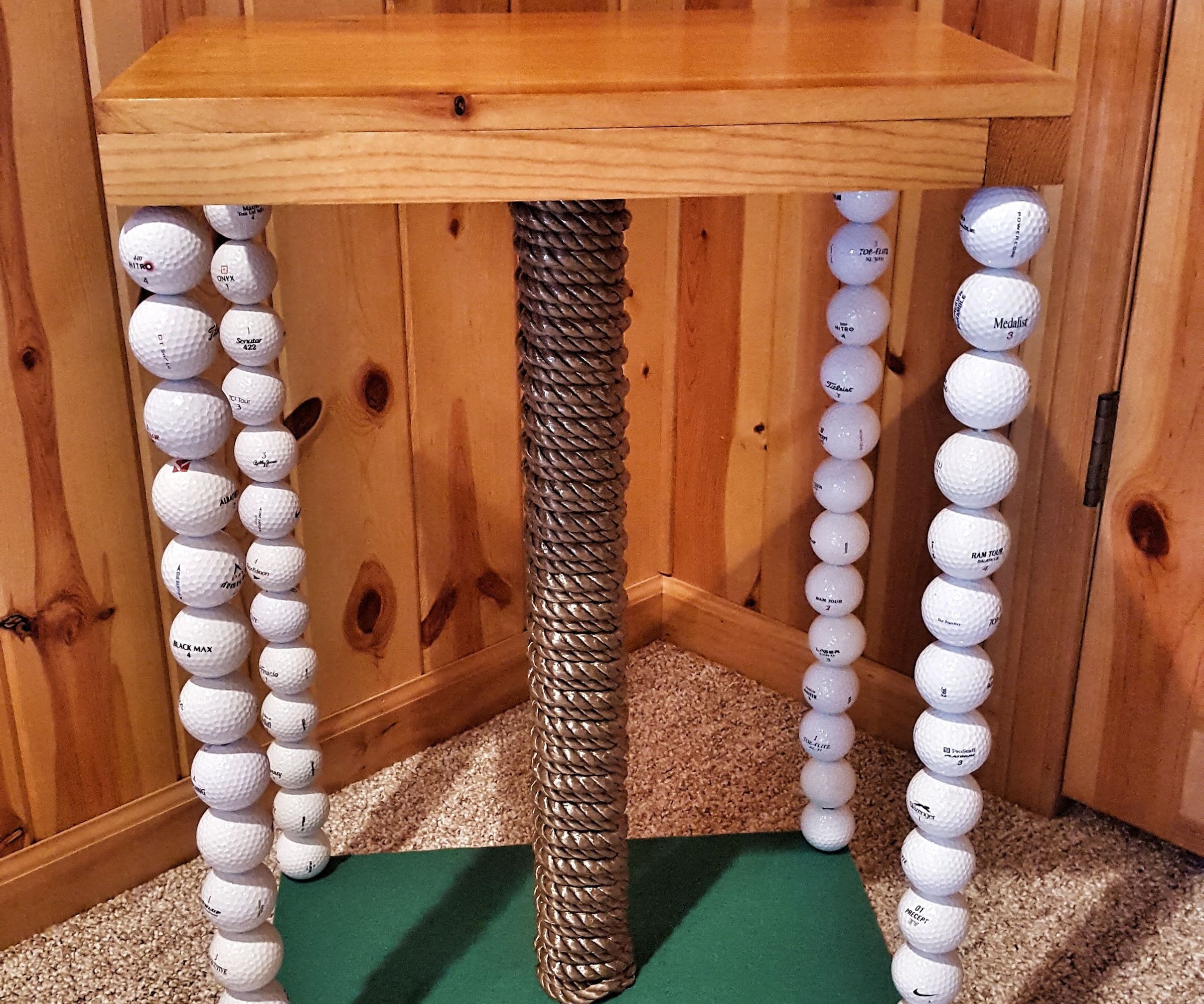 DIY guide for Golf Ball Table with step-by-step instructions