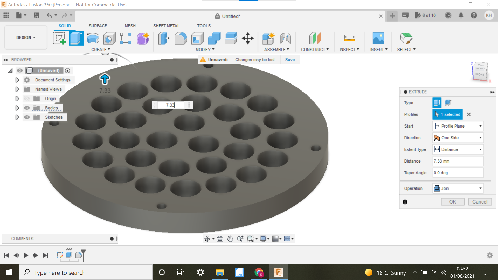 Ball Bearing Baren for LinoCut Relief Printing With Fusion 360 Updated 21.10.2021 5 Steps