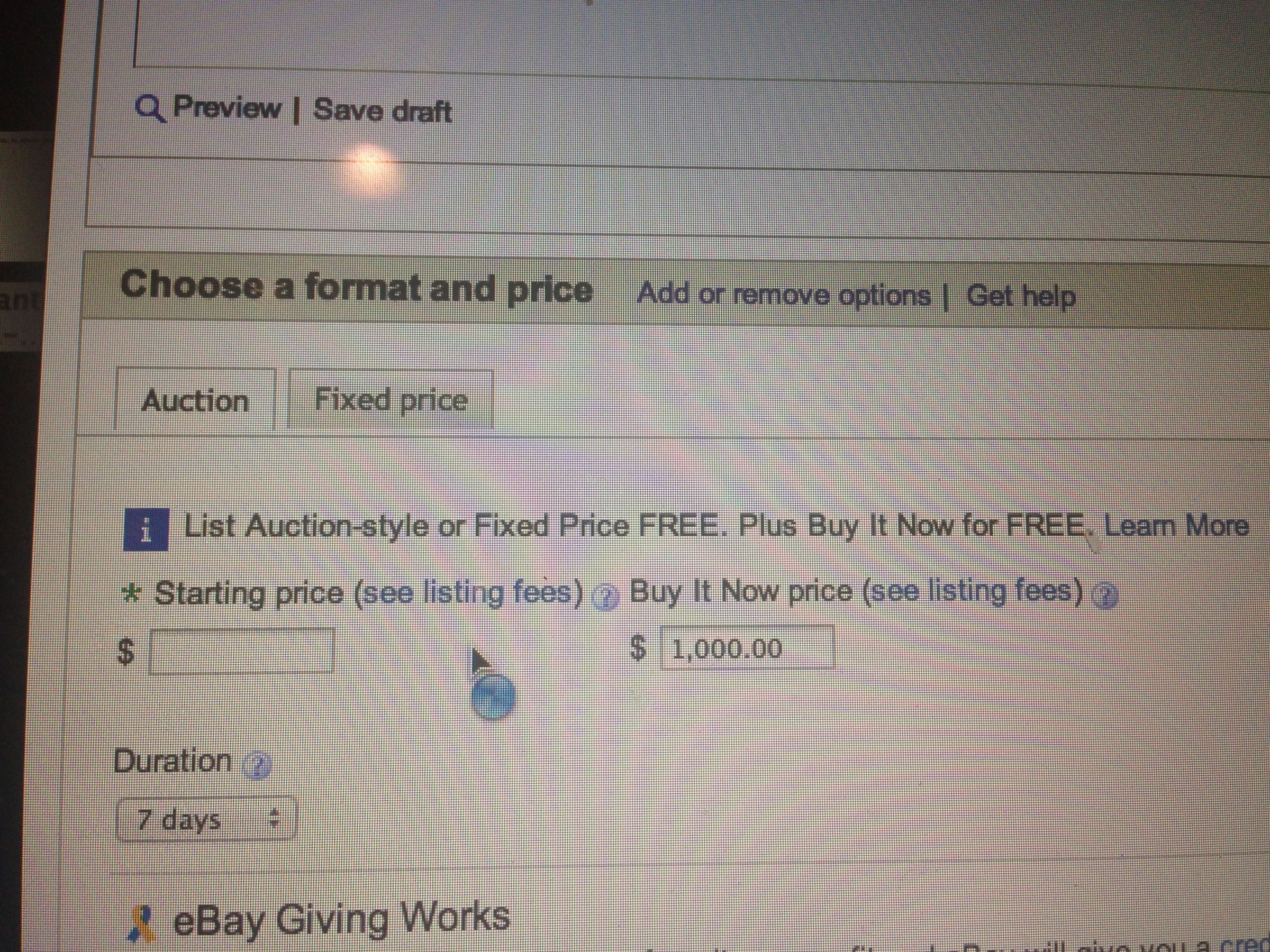 How to Sell an Item on EBAY Using the Advanced Tool (Auction Style