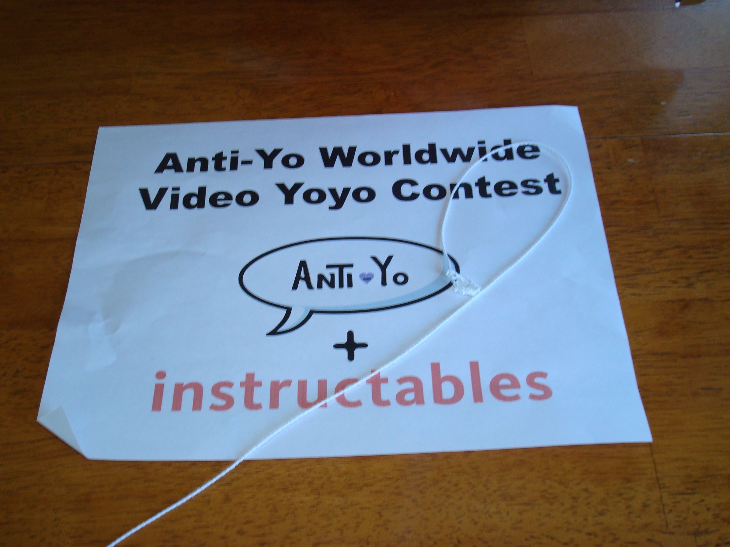 'the flimsy fumbler' anti-yo worldwide video yoyo contest DIY Project DIY Project Image