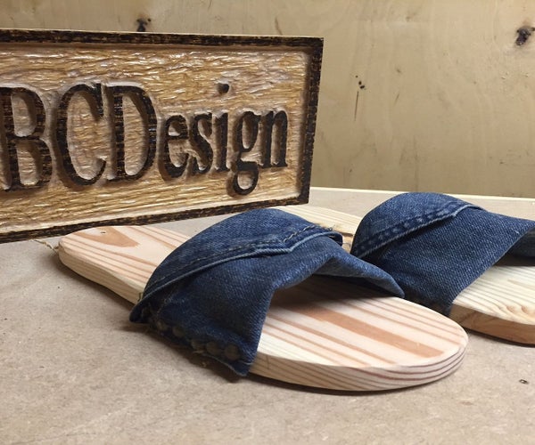 How to Make Pallet Wood & Denim Footwear