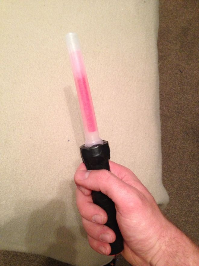 10 minute glow stick lightsaber DIY Project DIY Project Image