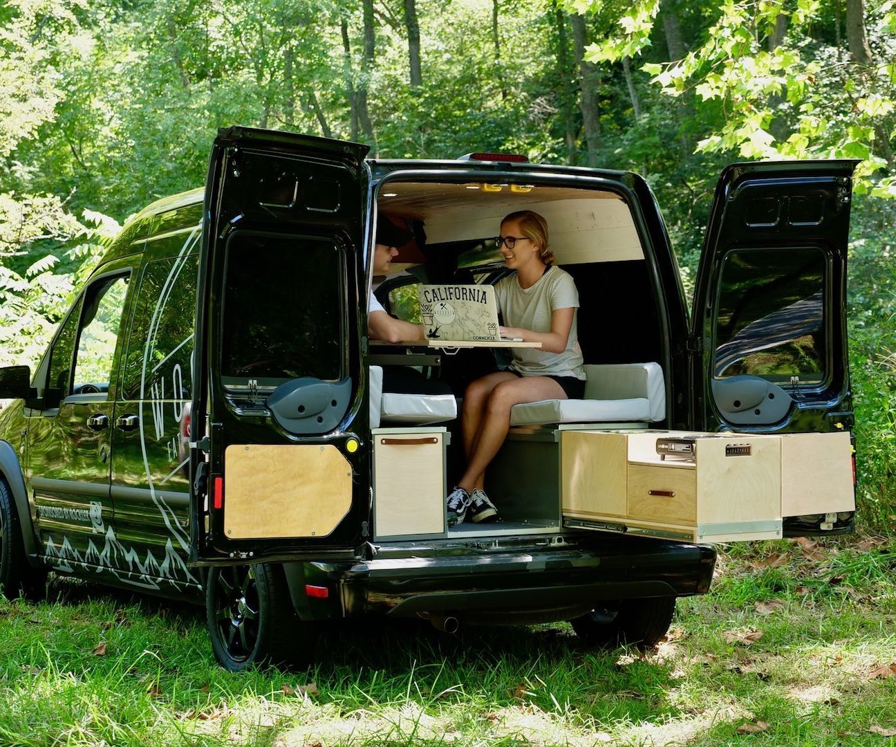 DIY guide for DIY Van Slide Out Storage #VANLIFE with step-by-step instructions
