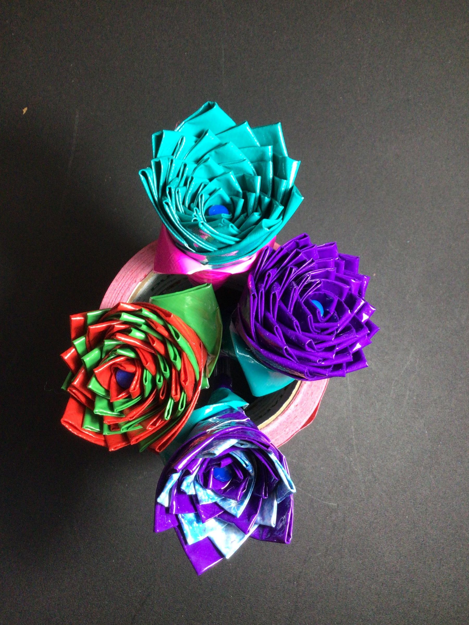 Duct Tape Rose 8 Steps With Pictures Instructables