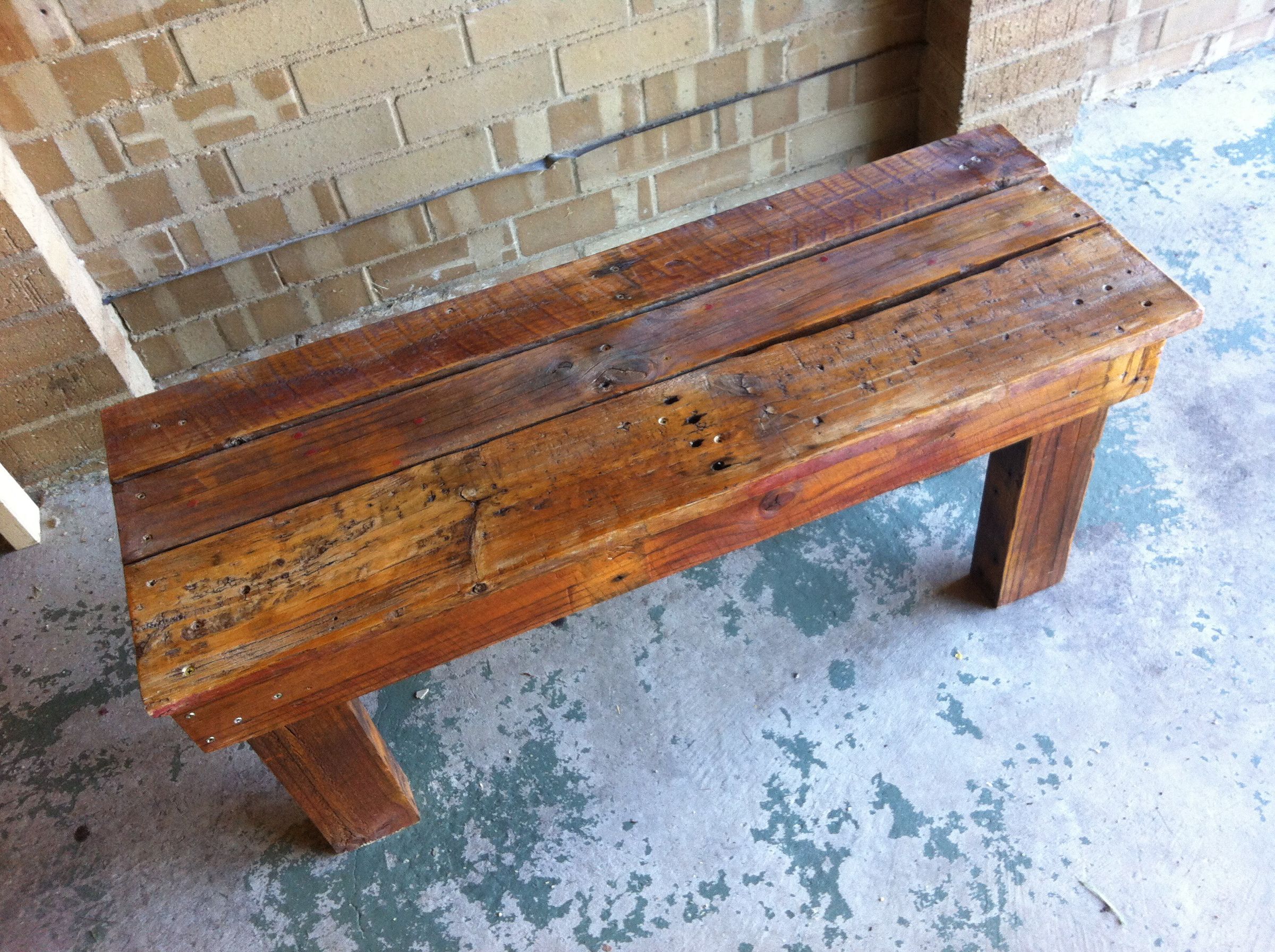 DIY Pallet Bench 9 Steps Instructables