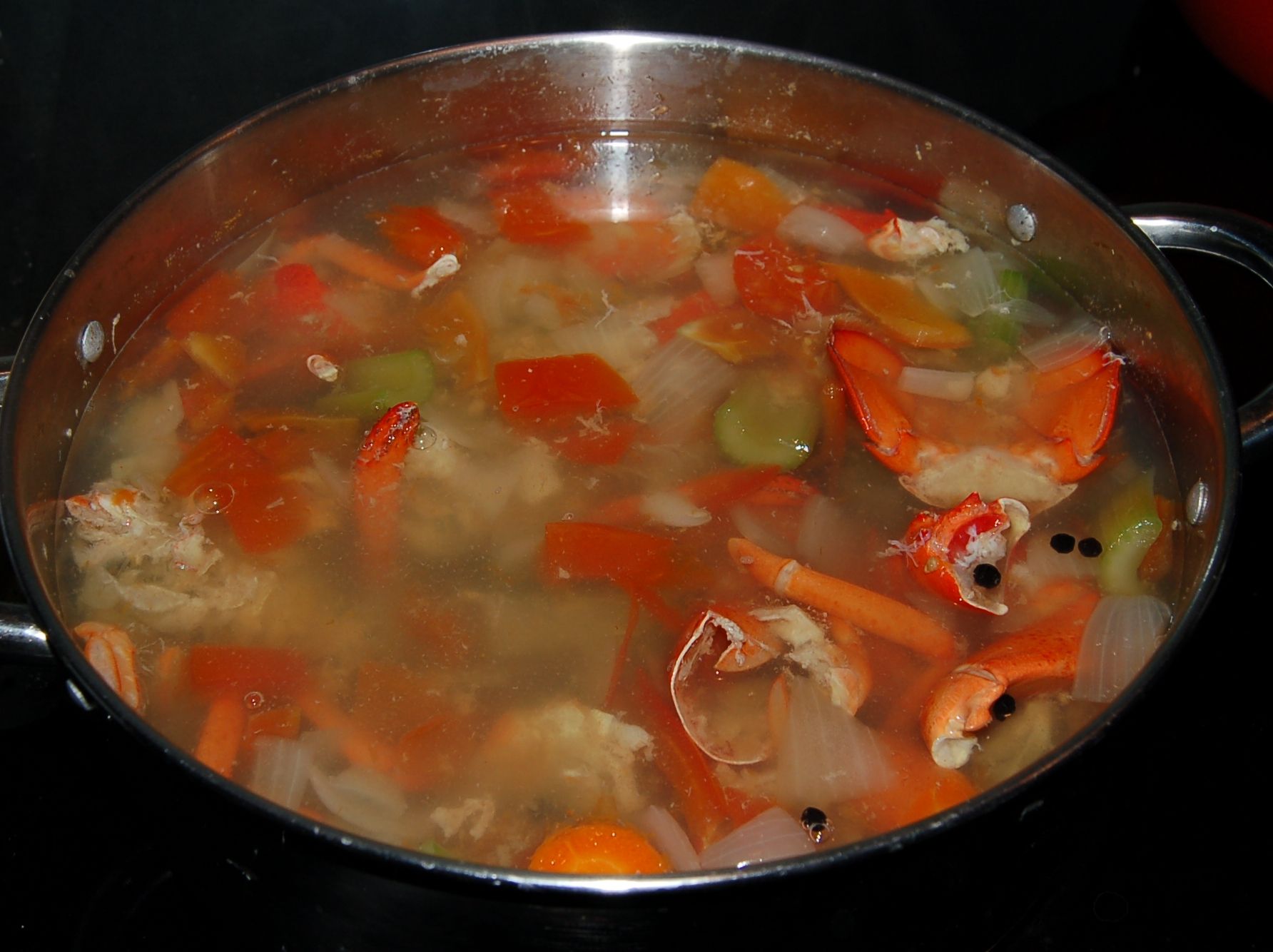 Lobster Consomme With Lobster Mousse Noodles 5 Steps Instructables