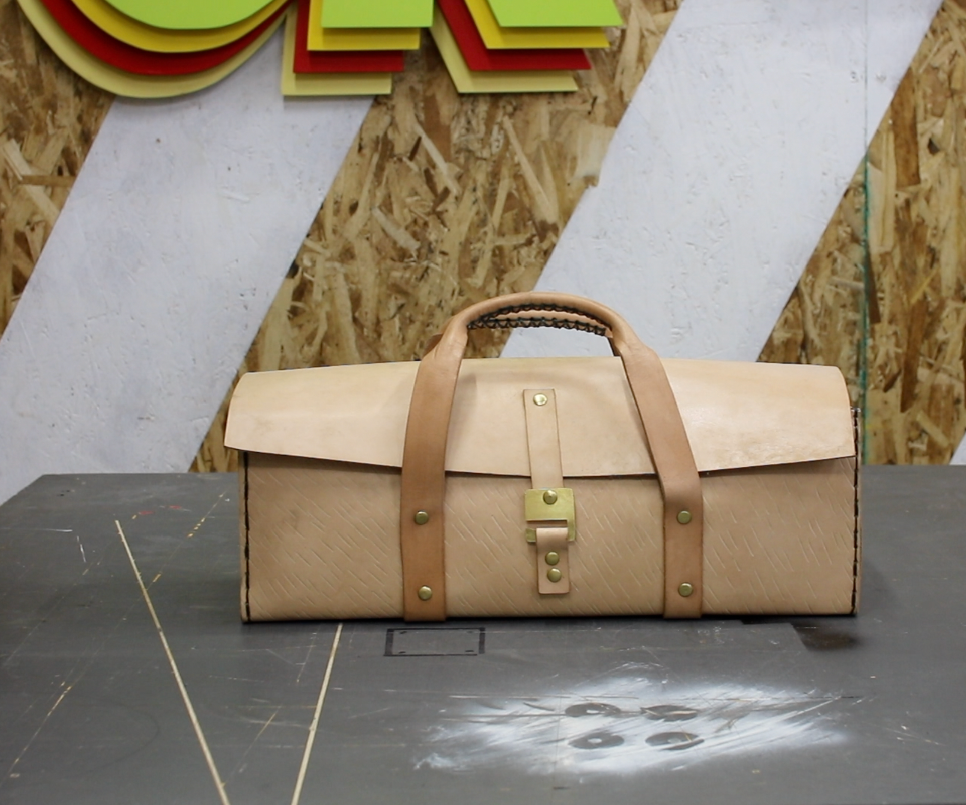 A Leather Tool Box 