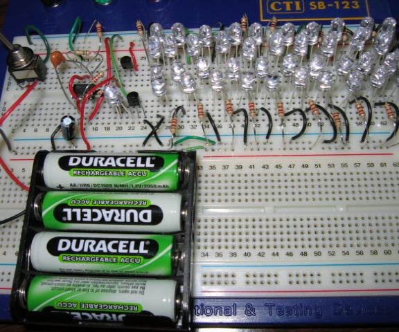 41 LED Flasher Circuit Using 555 IC