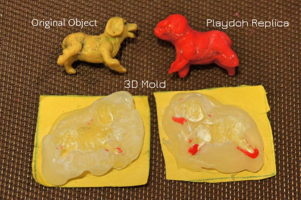 3D Hot Glue Molds for Play Dough Models 