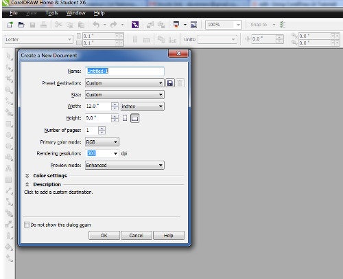 Creating and Saving a New Document