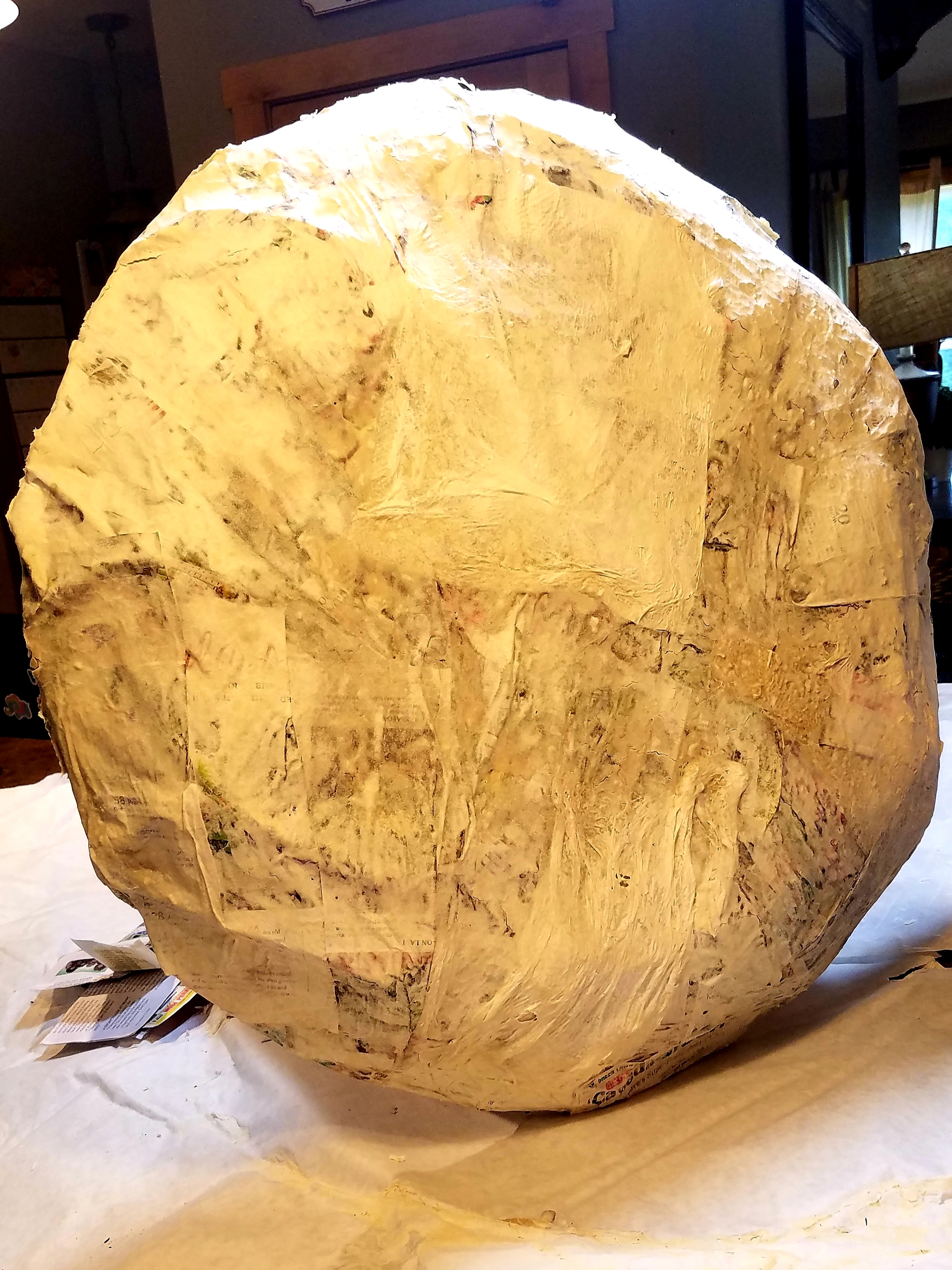 How to Make a Paper Mache Moon Wall Hanging 9 Steps (with Pictures