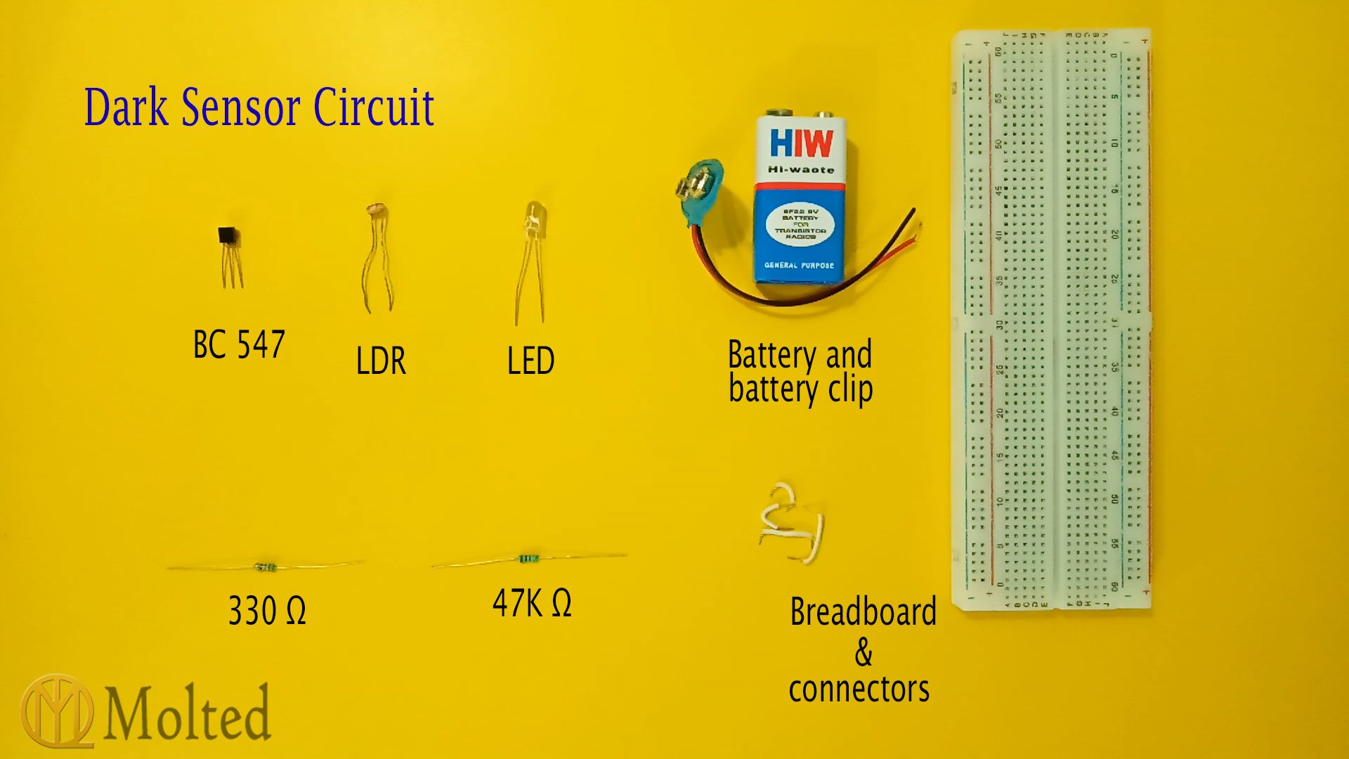 5 LDR Circuits Latching, Timers, Light & Dark Sensors 3 Steps