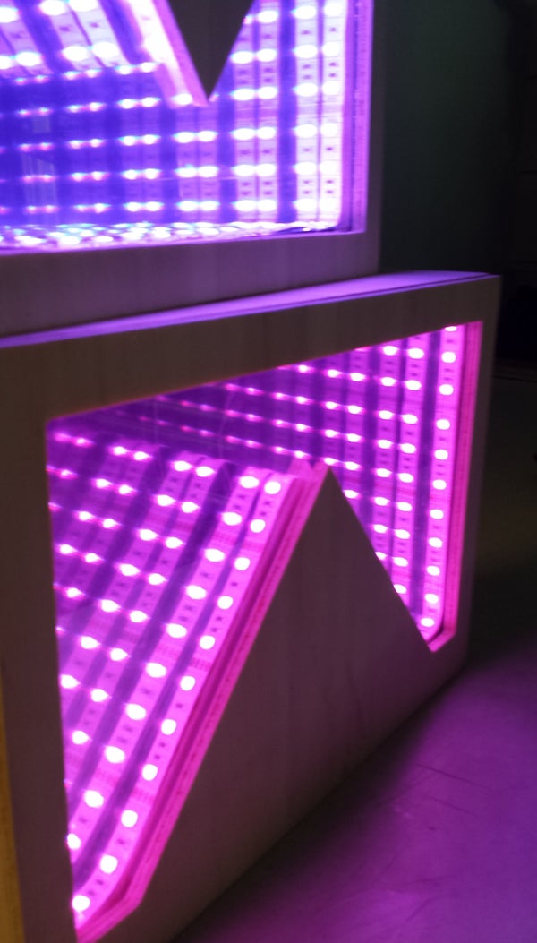 Infinity Mirrors Instructables Infinity Mirrors Instructables, 600 Led Infinity Mirror Coffee Table