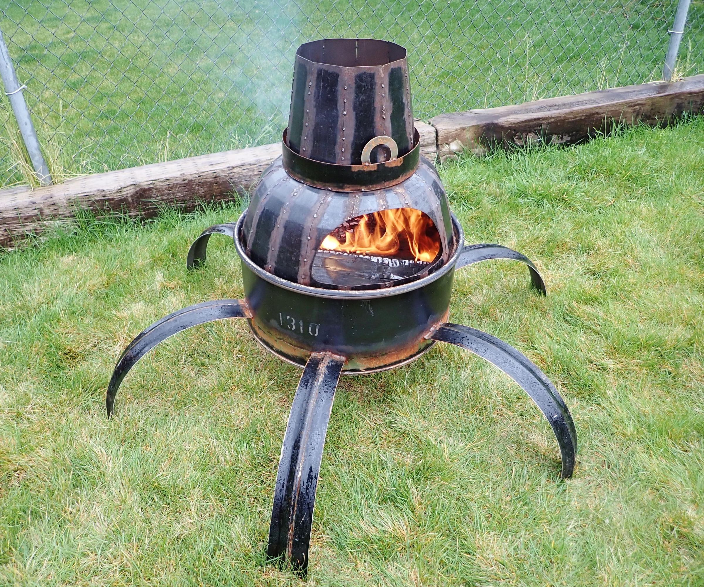 Steel Drum Backyard Fire Pit