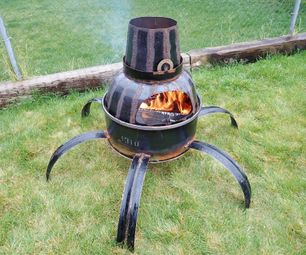 Steel Drum Backyard Fire Pit