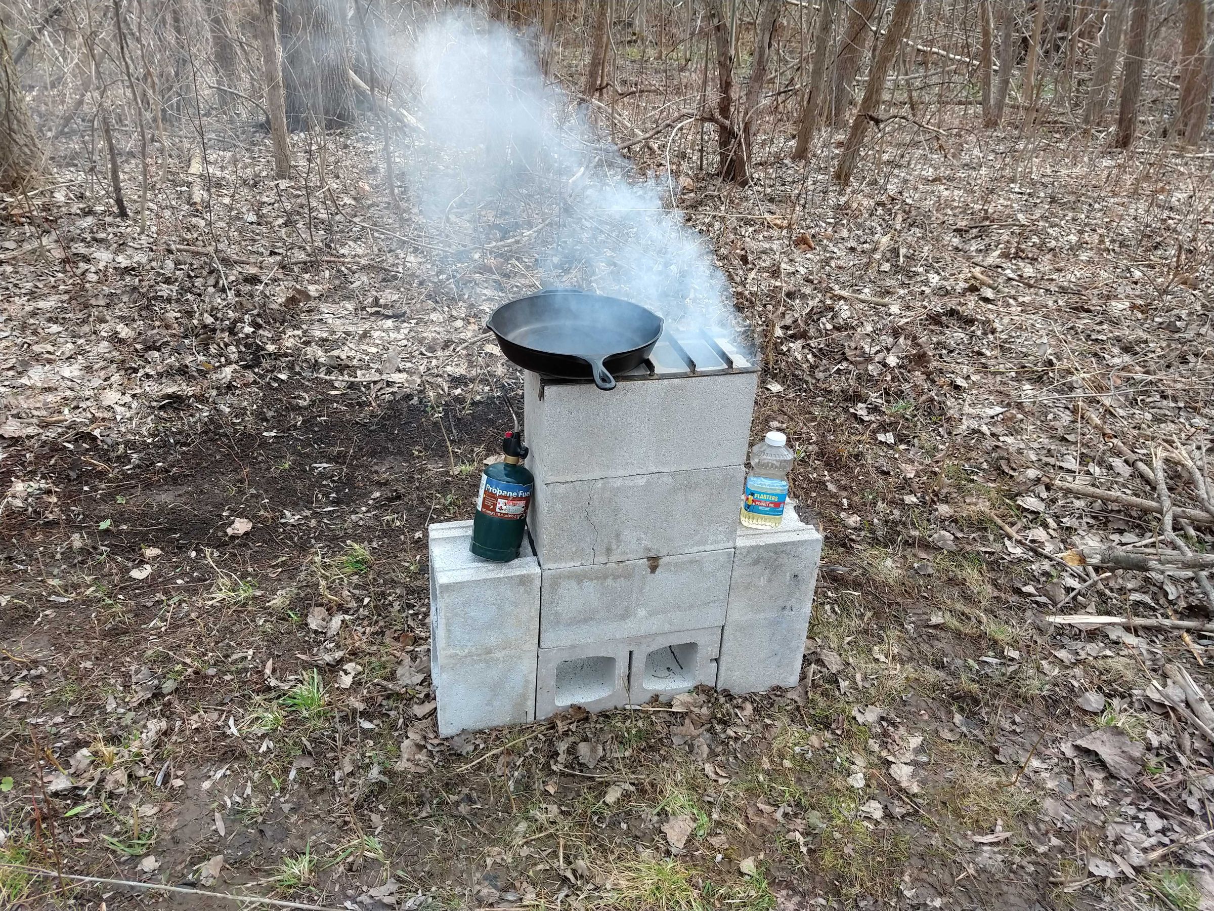 Simple Cinder Block Dual Burner Rocket Stove 5 Steps (with Pictures) Instructables