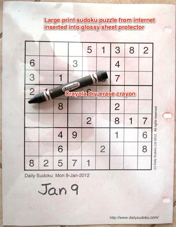 Erasable Sudoku Game for Visionimpaired/DIY Whiteboard Instructables
