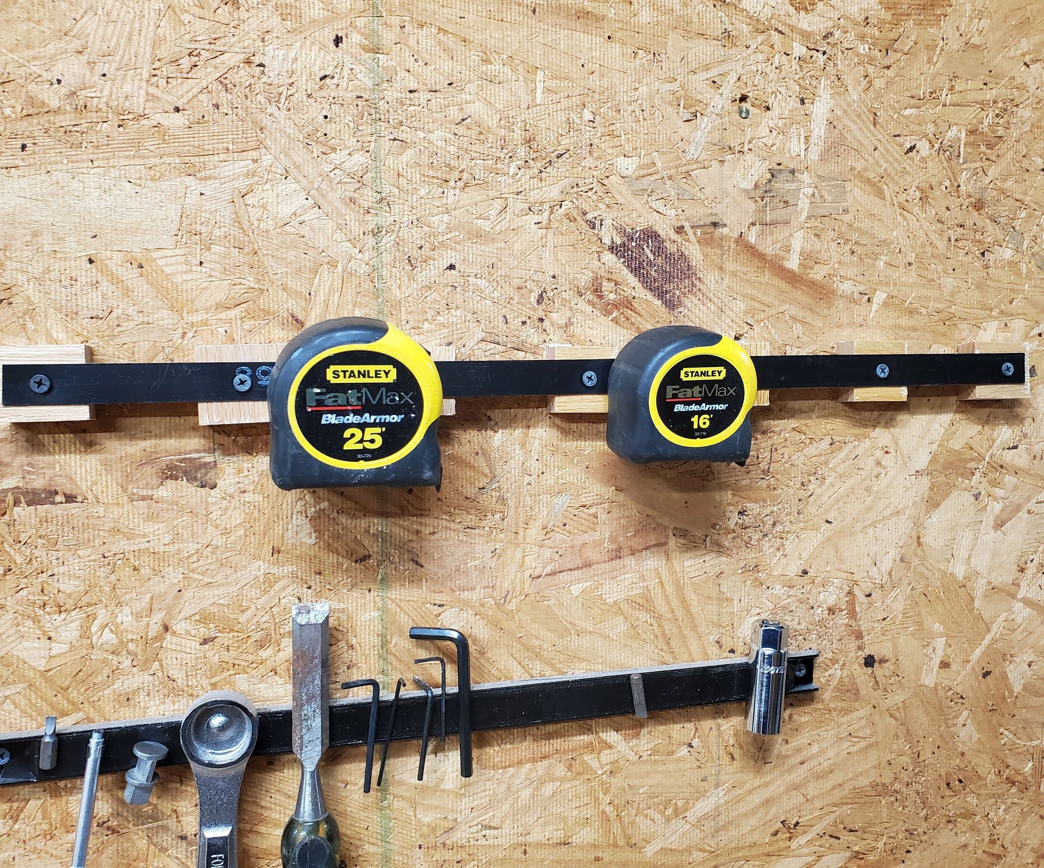 Warning! Tape Measure Rack 3 Steps Instructables
