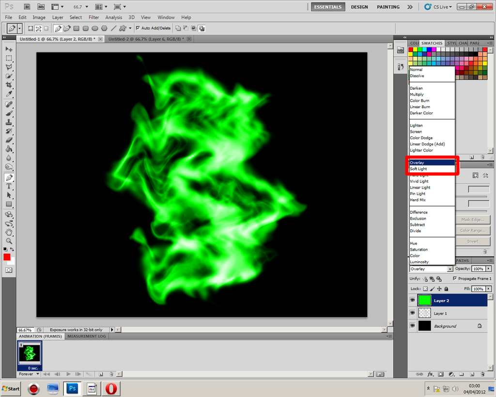 photoshop smoke tutorial 4 steps