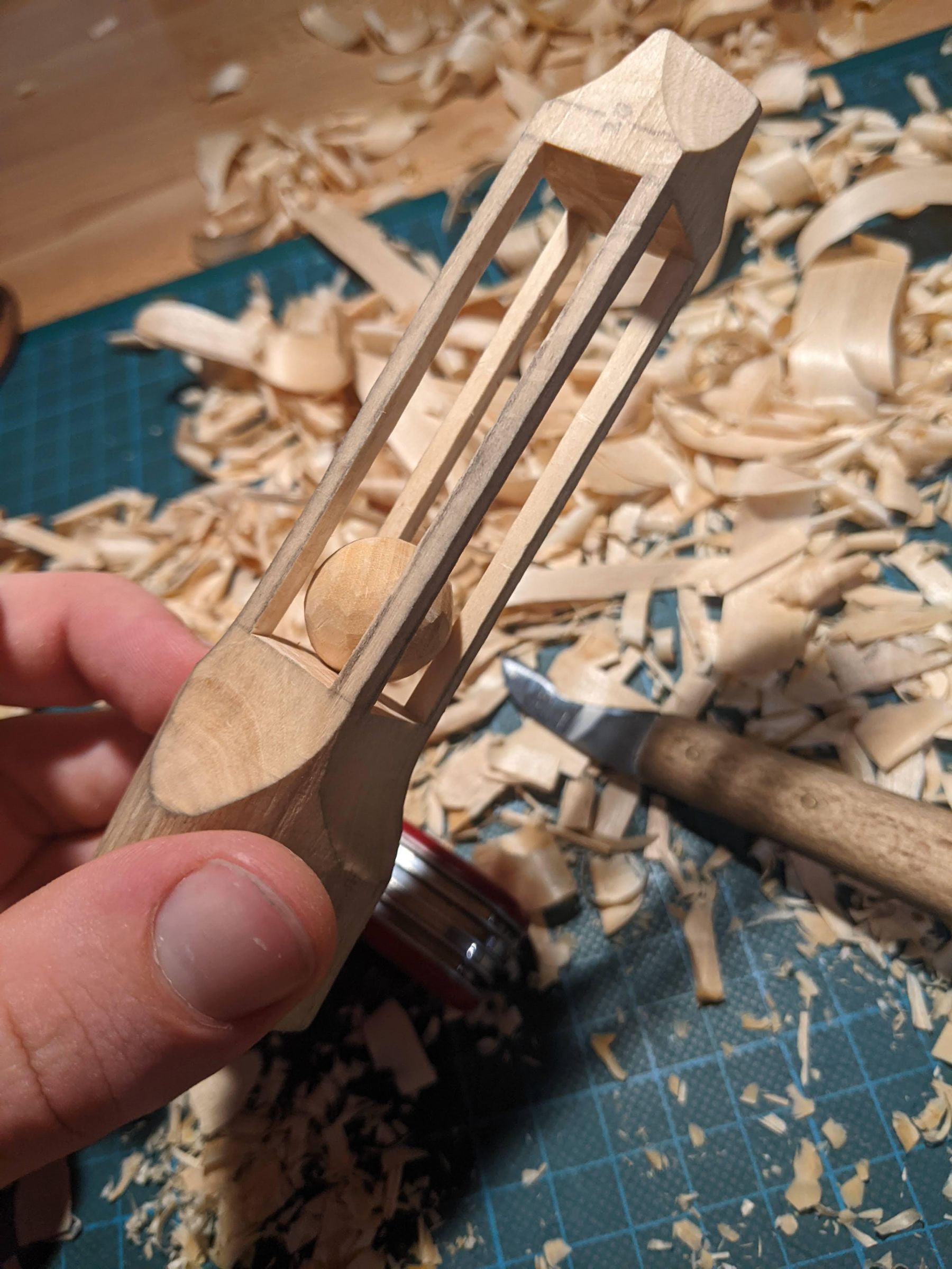 How to Carve a Ball in a Cage Out of Wood 9 Steps (with Pictures